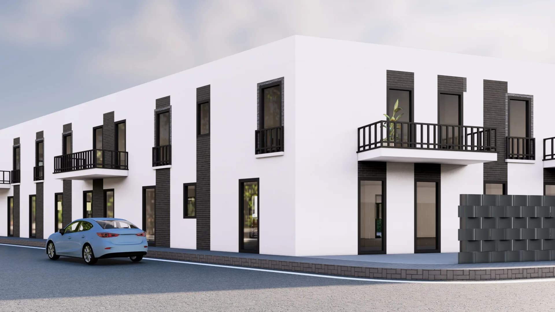 Neubauprojekt Krefelder Straße 31 in Viersen – Gebäudeansicht mit PV-Anlage, Sorglos am Niederrhein